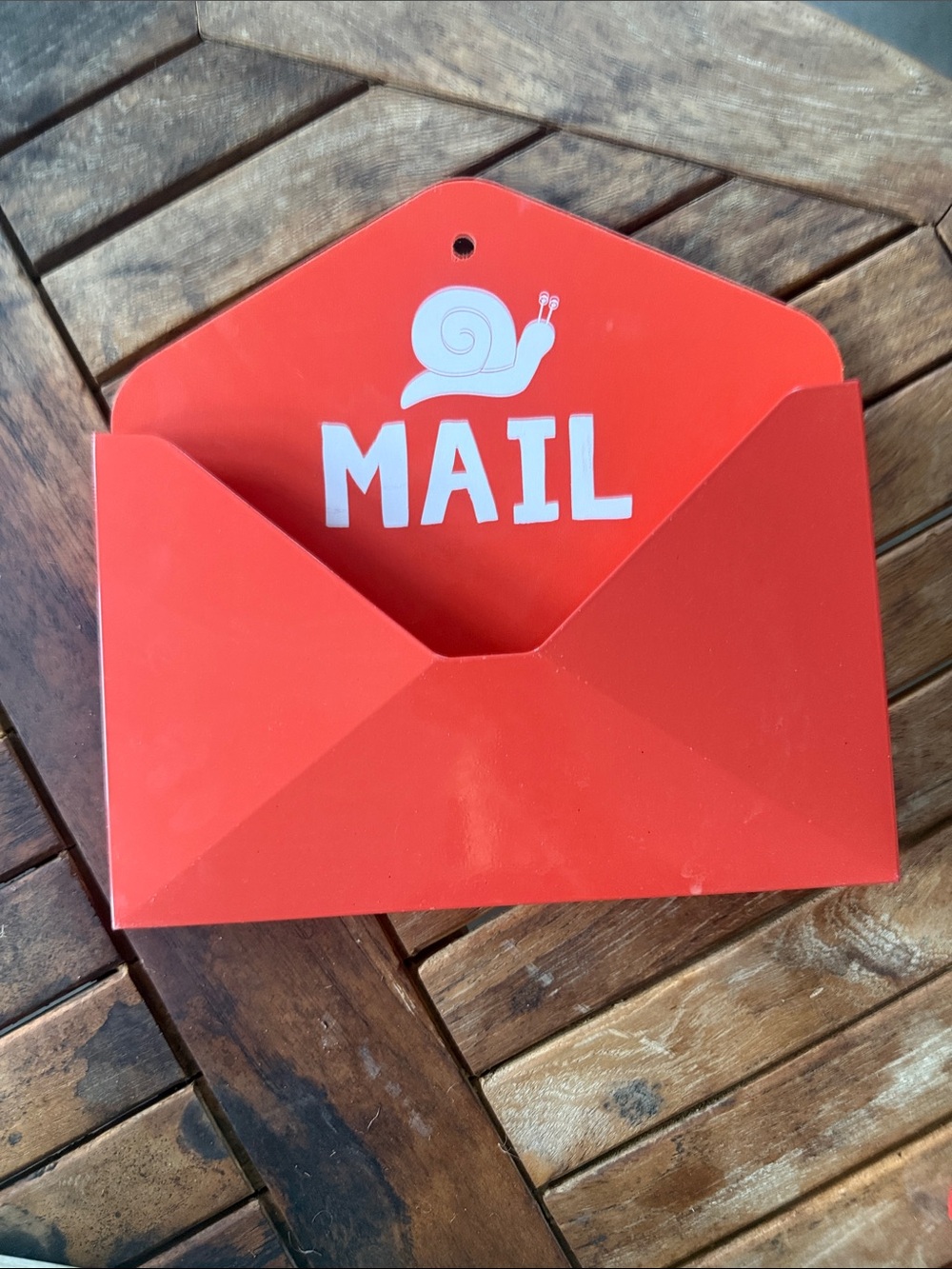 Orange Mail Wall Pocket